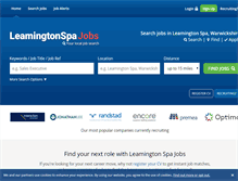 Tablet Screenshot of leamington-spa-jobs.co.uk